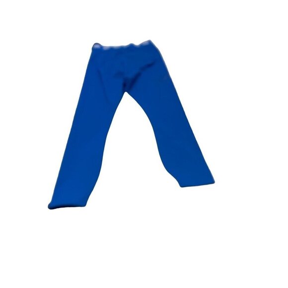 Yitty Pants Womens Blue Leggings Capri High Rise Shaping Workout Logo - Picture 3 of 7